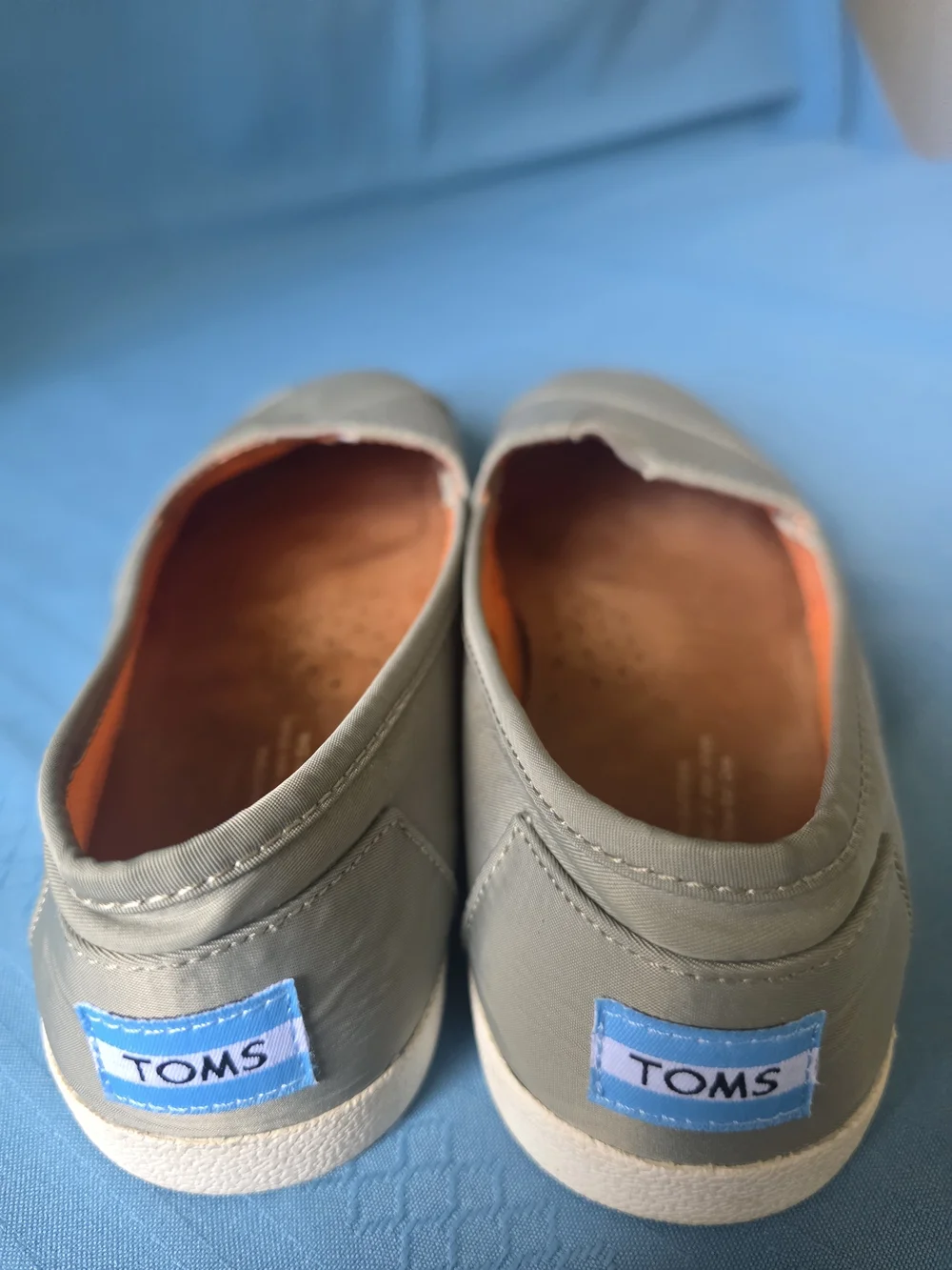 TOMS Gray Slip-On Canvas Shoes Women’s 7.5